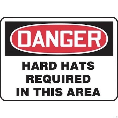 Accuform OSHA DANGER SAFETY SIGN HARD HATS MPPA029XL MPPA029XL